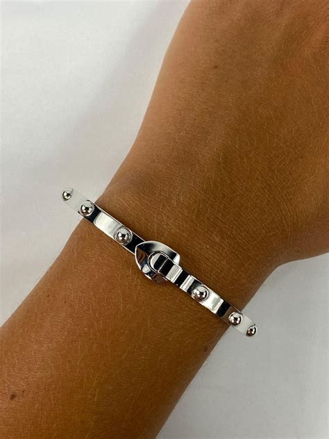 lv white gold bracelet